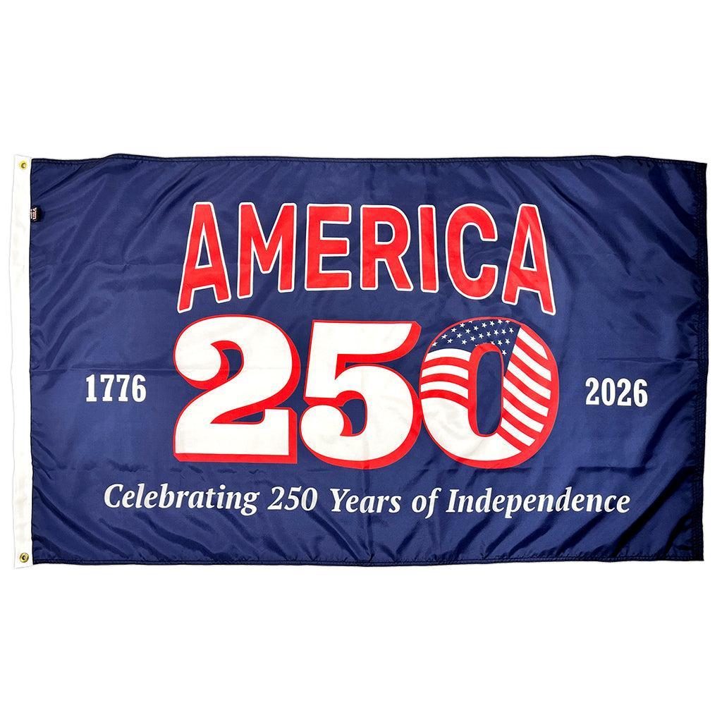 America 250 nylon flag, 1776–2026, Celebrating 250 Years of Independence
