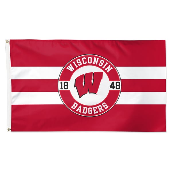 WinCraft Wisconsin Badgers 3' x 5' Applique Flag