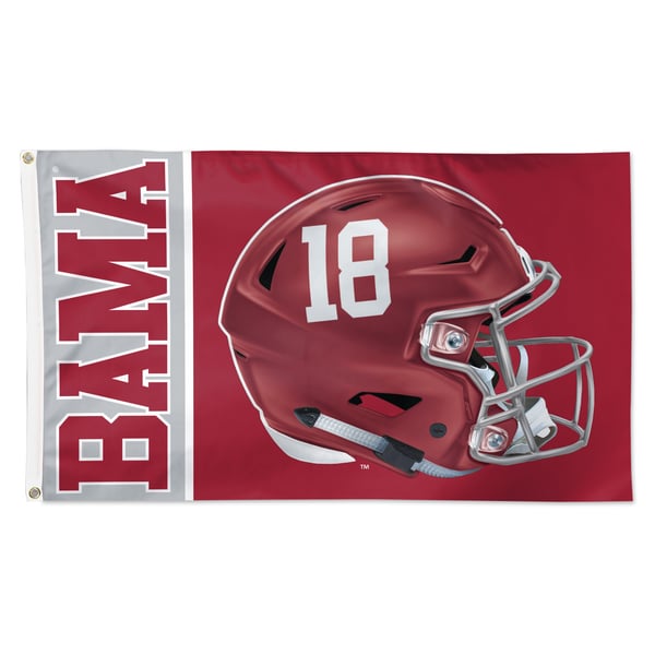 WinCraft Alabama Crimson Tide 3' x 5' Helmet Deluxe Single-Sided Flag