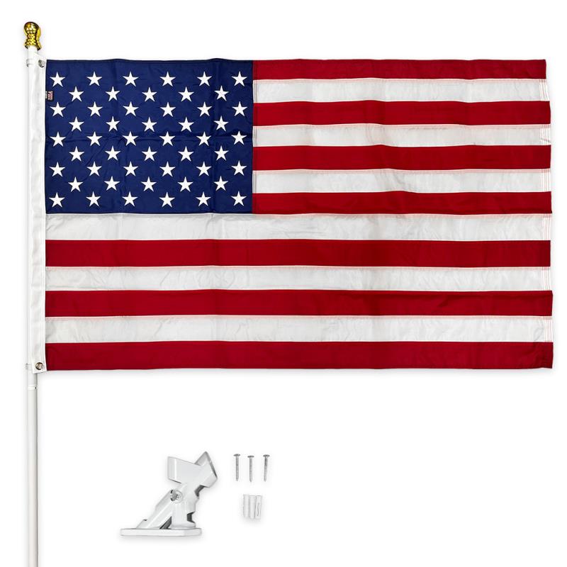 U.S. Nylon Flag & Pole Kit