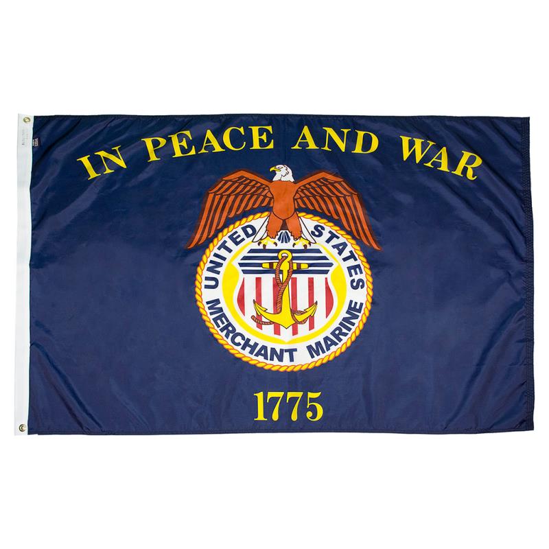Merchant Marines Nylon Flag — Outdoor