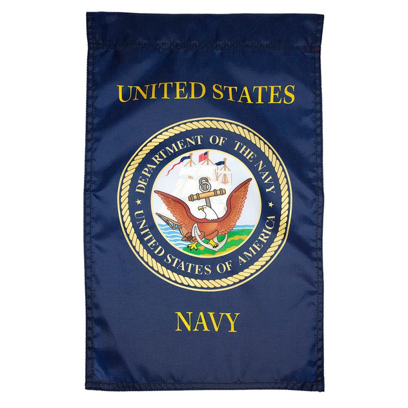 Navy Nylon Garden Flag