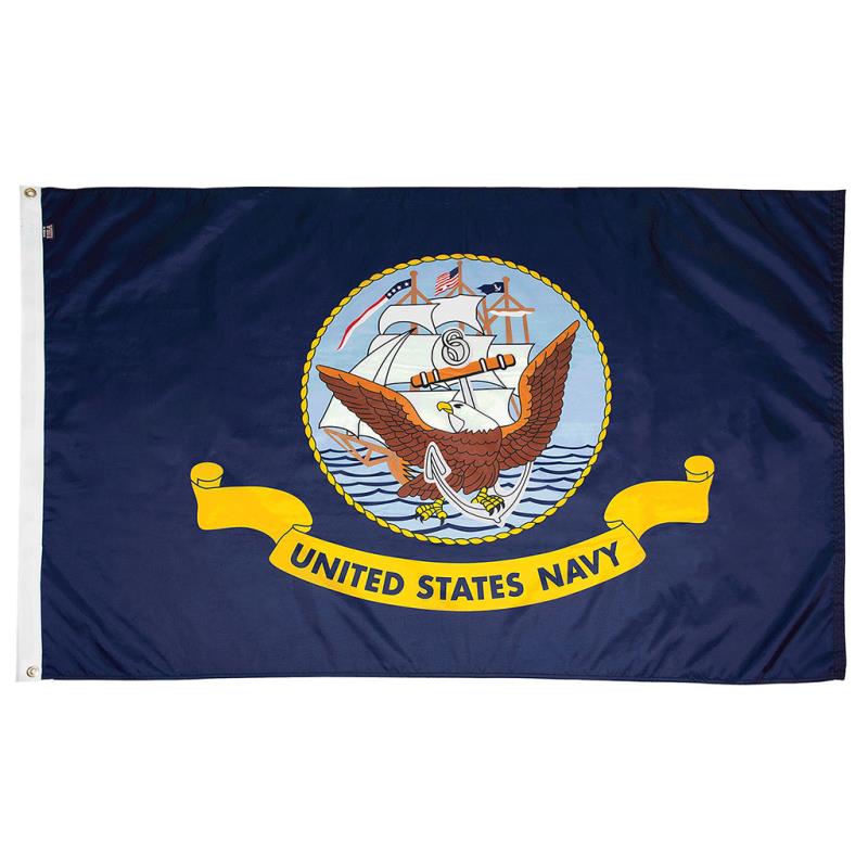 Navy Nylon Flag — Outdoor