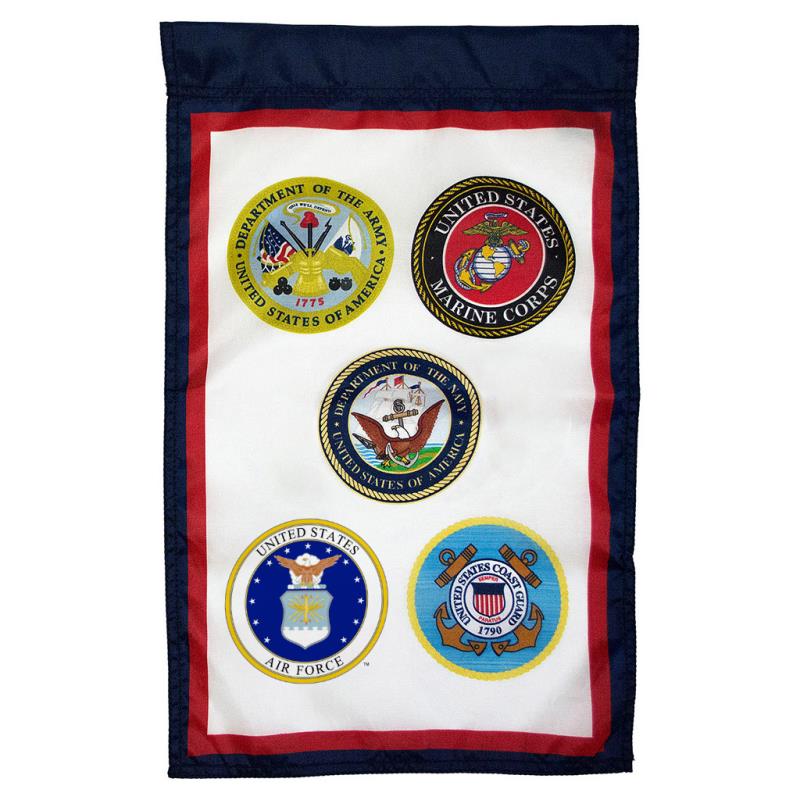 Armed Forces 5 Nylon Garden Flag