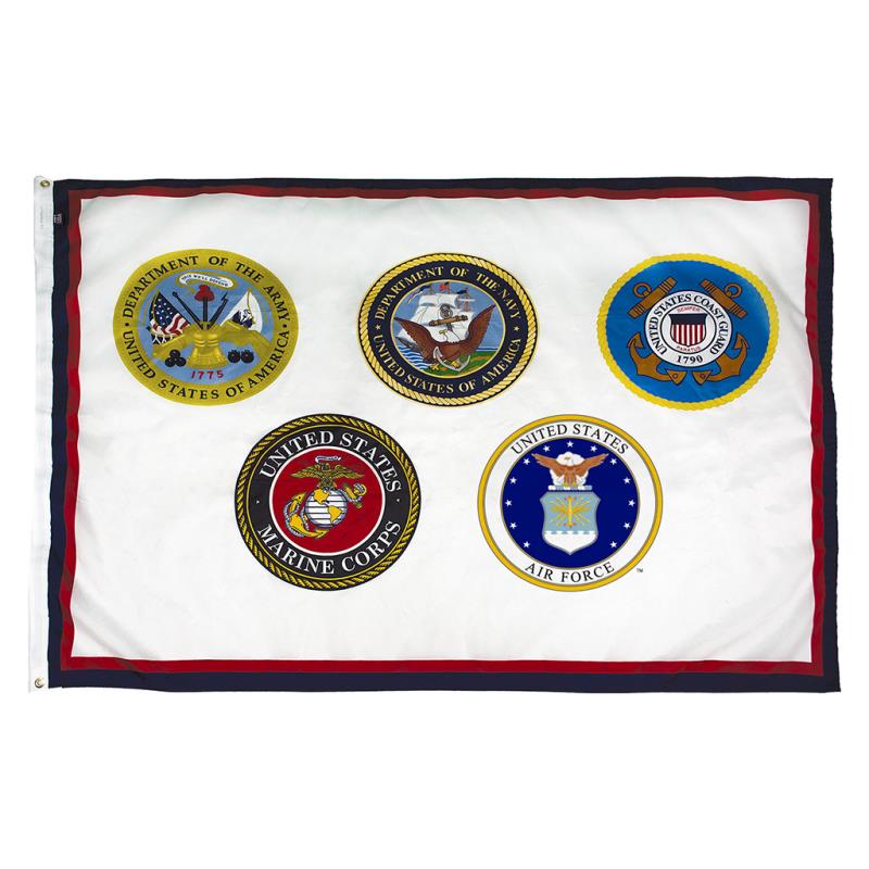 Armed Forces 5 Nylon Flag — Outdoor