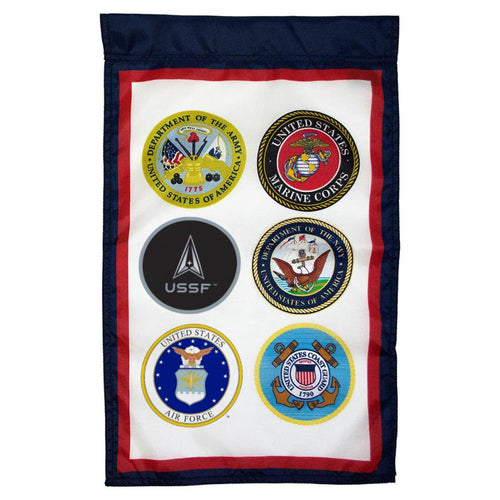 Armed Forces 6 Nylon Garden Flag