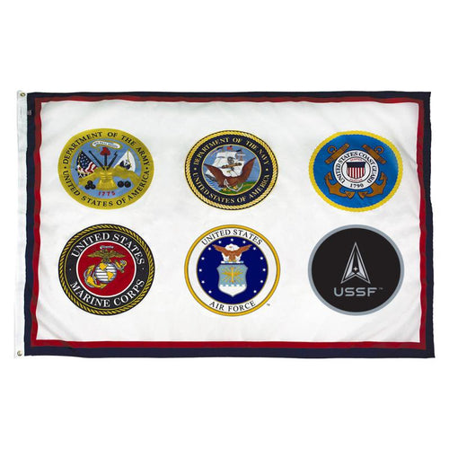 Armed Forces 6 Nylon Flag — Outdoor