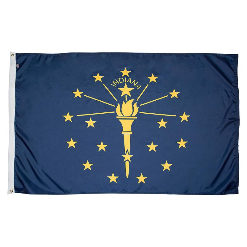 Indiana Nylon Flag — Outdoor