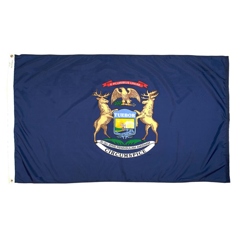 Michigan Nylon Flag — Outdoor
