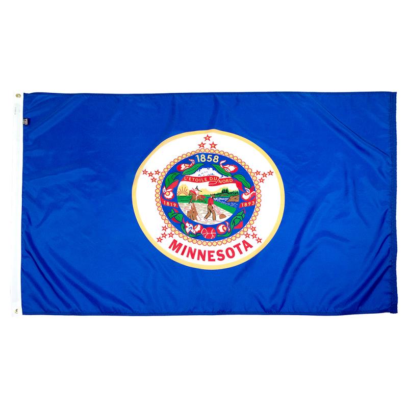 Minnesota — Historic 1983 Design Nylon Flag — Outdoor