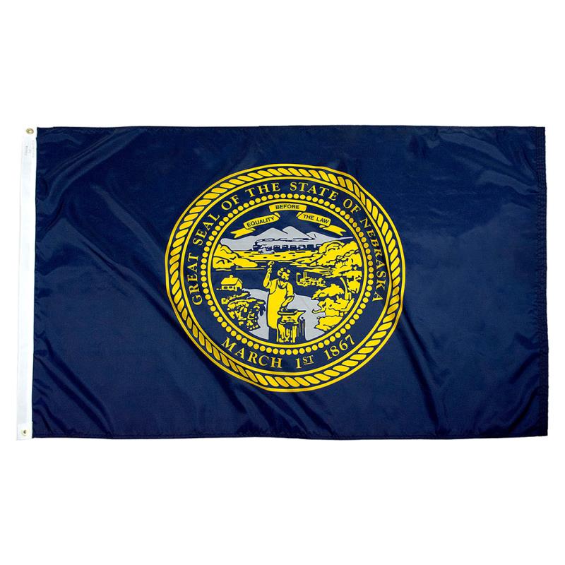 Nebraska Nylon Flag — Outdoor
