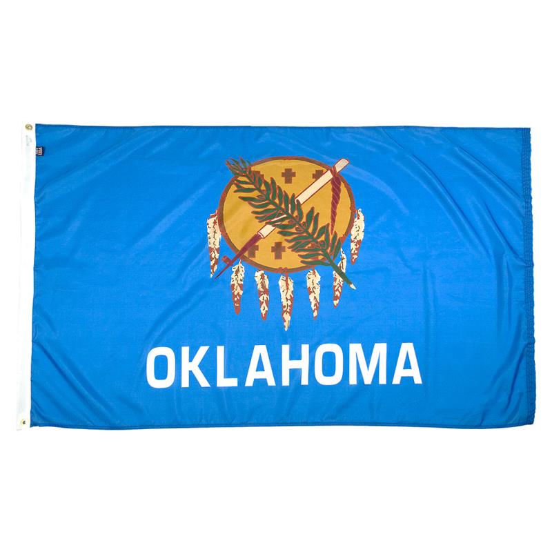 Oklahoma Nylon Flag — Outdoor