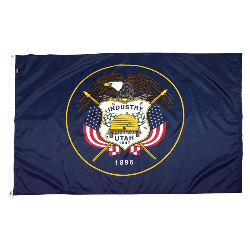 Utah Seal — Historic 1896 Design Nylon Flag — Outdoor
