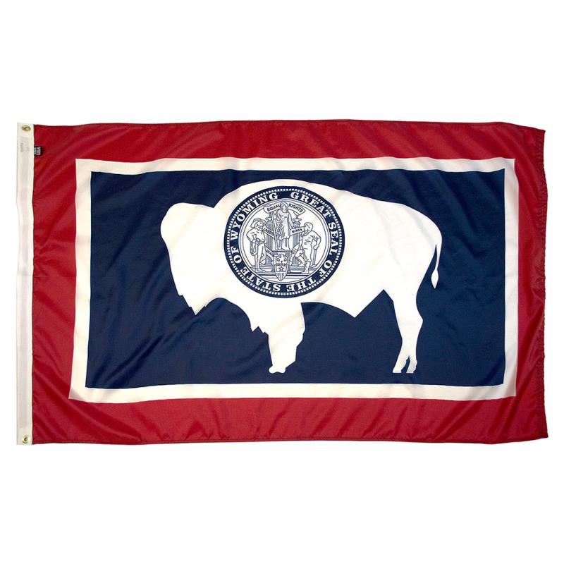 Wyoming Nylon Flag — Outdoor