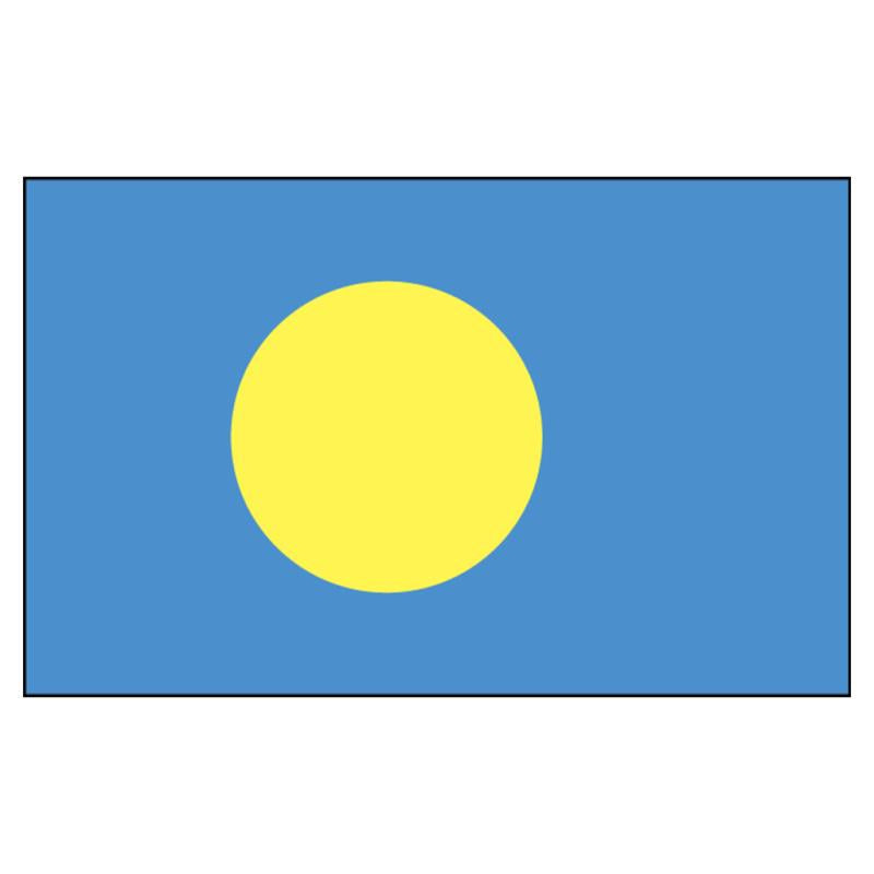 Palau National Flag — Nylon