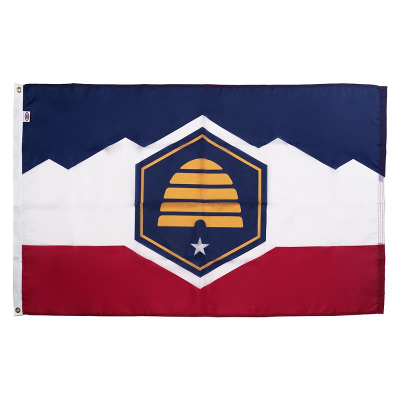 Utah Beehive — 2024 Design Nylon Flag — Outdoor