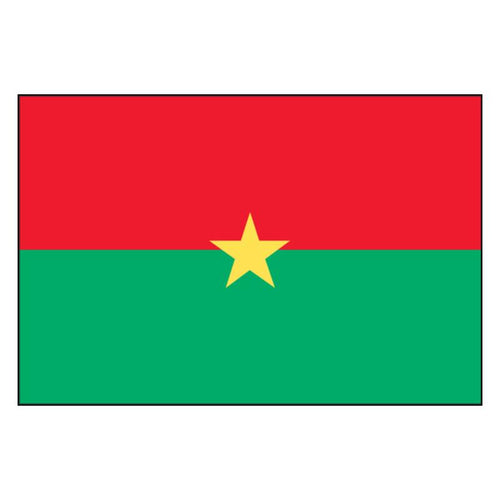 Burkina Faso National Flag — Nylon
