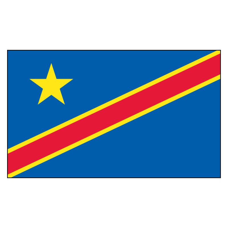 Democratic Republic of the Congo National Flag — Nylon