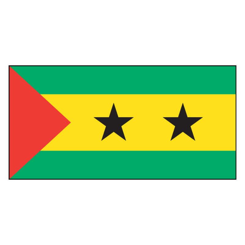 Sao Tome & Prin National Flag — Nylon