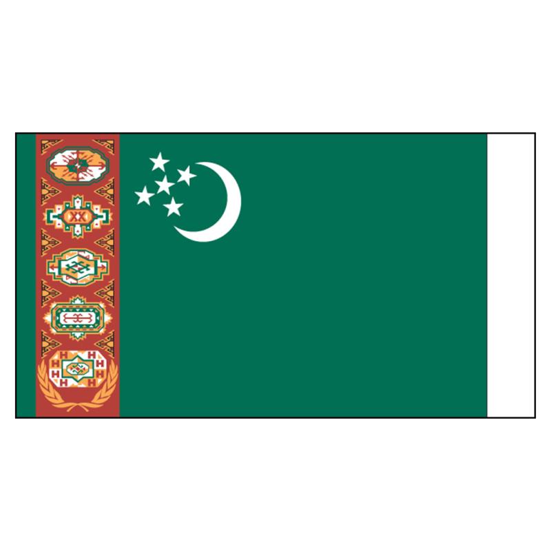 Turkmenistan National Flag — Nylon