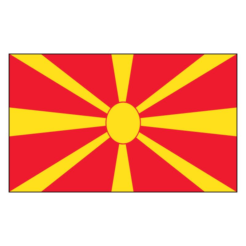 Macedonia, Republic of National Flag — Nylon