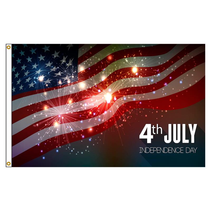 July 4th Sparklers Nylon Flag