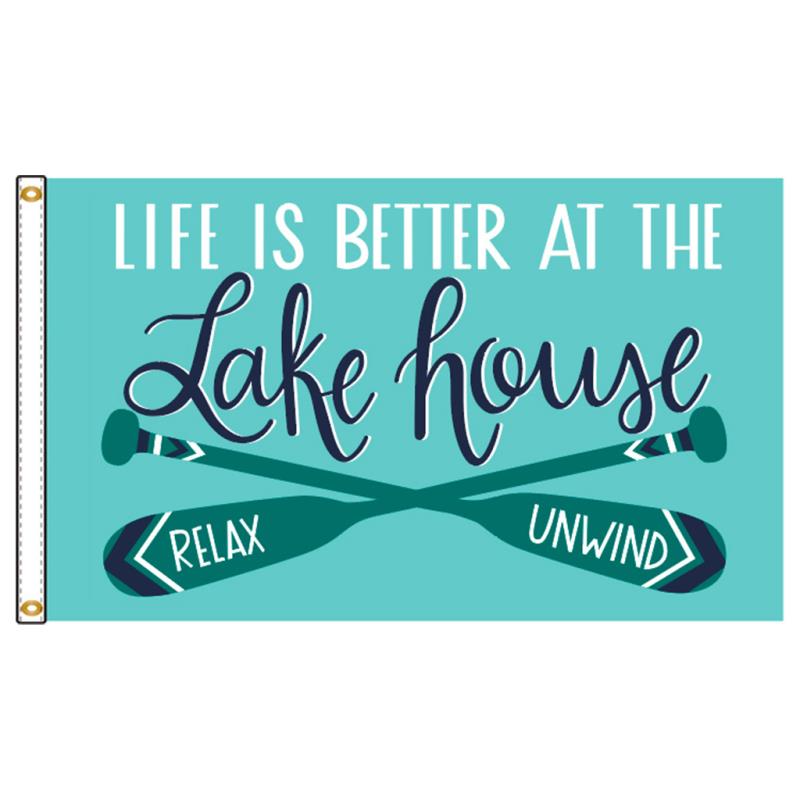 Lake House Nylon Flag