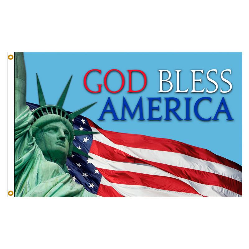 God Bless America Nylon Flag