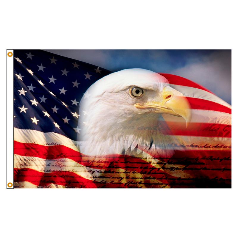 Proud Eagle Nylon Flag