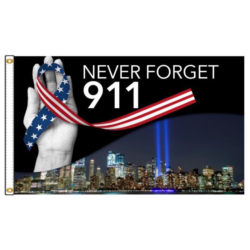 Never Forget 9/11 Nylon Flag