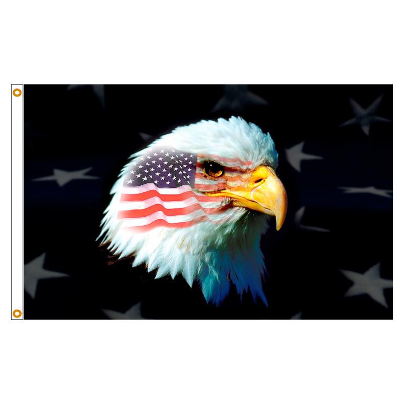 Patriotic Eagle Nylon Flag