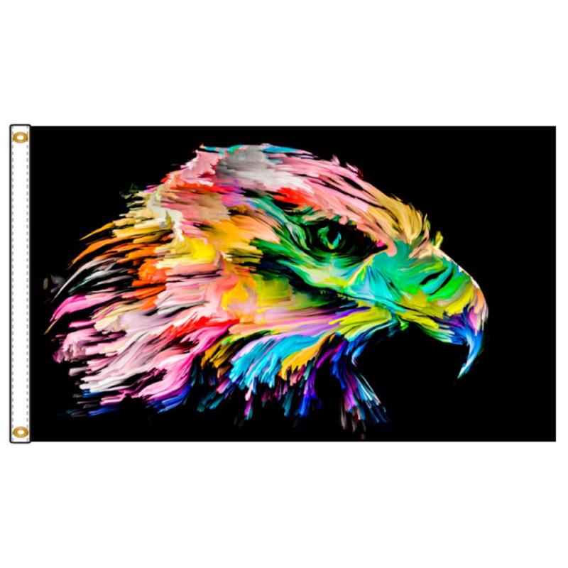 Vibrant Eagle Nylon Flag