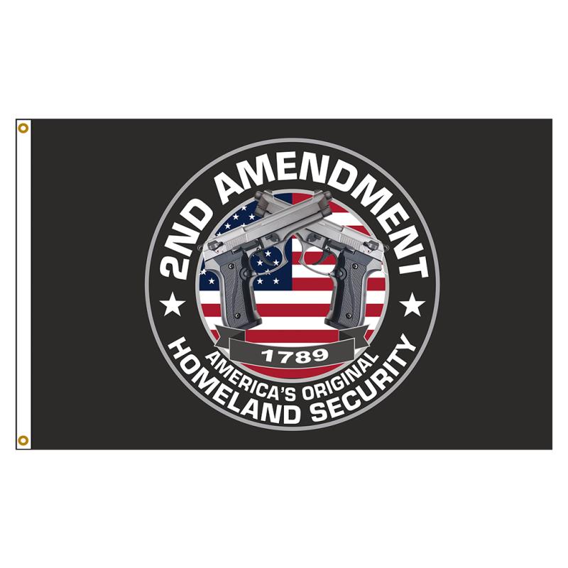 2nd Amendment Nylon Flag