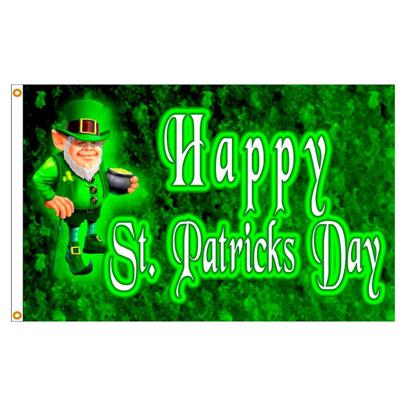 St. Pat’s Leprechaun Nylon Flag