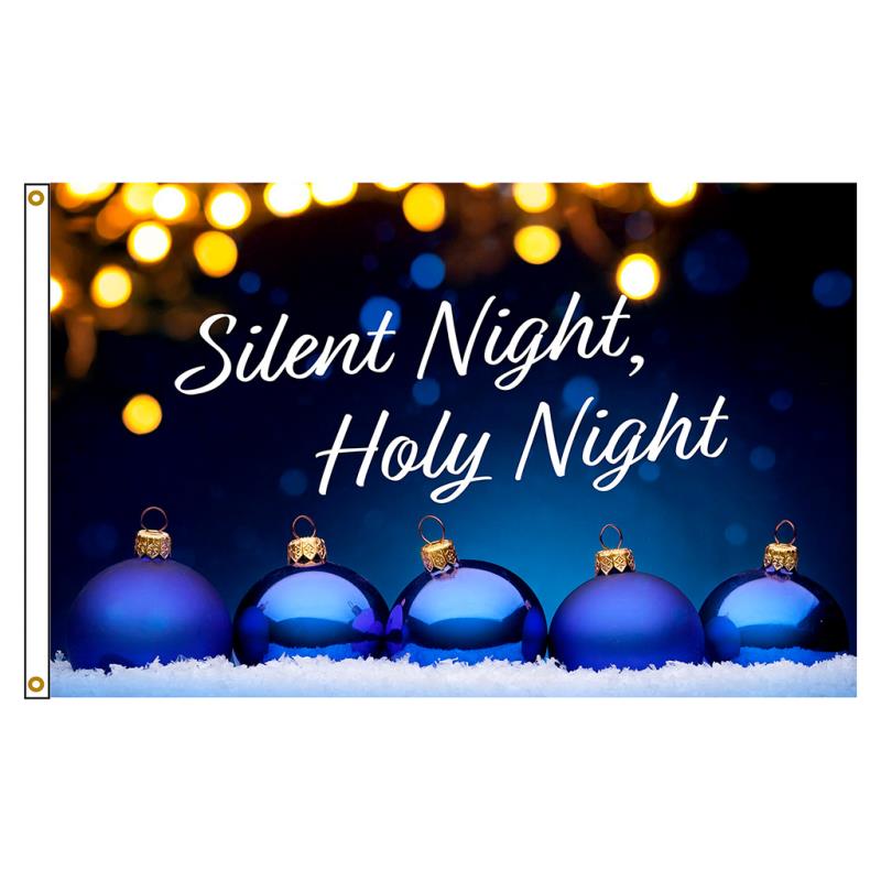 Silent Night Nylon Flag