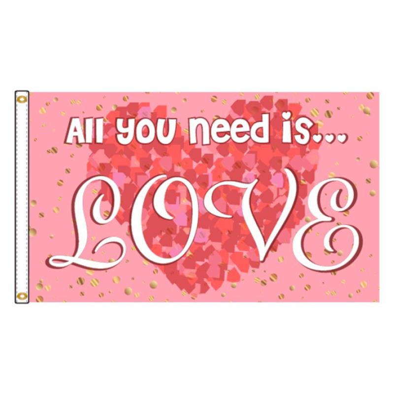 All You Need Is Love Nylon Flag