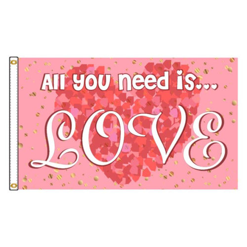 All You Need Is Love Nylon Flag