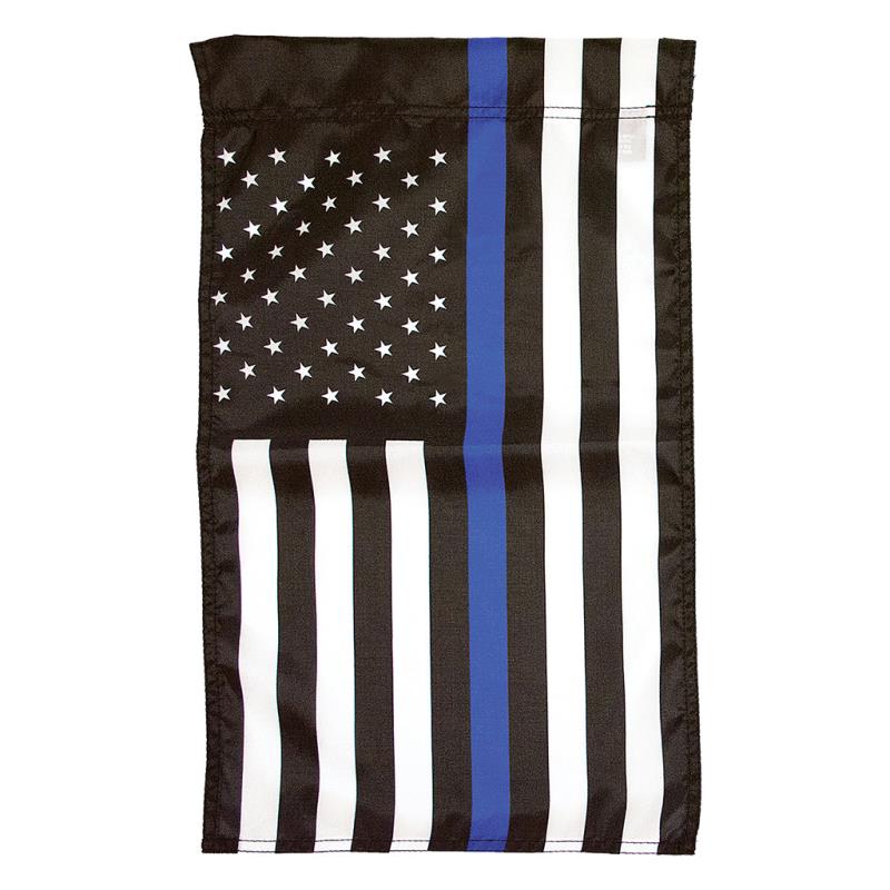 Thin Blue Line U.S. Nylon Garden Flag