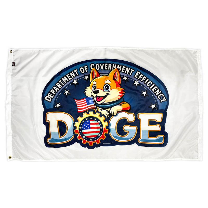 D.O.G.E. Dog Nylon Flag