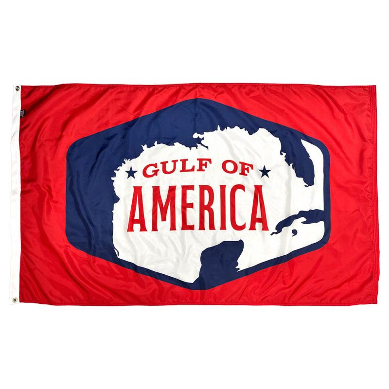 Gulf of America — Red Nylon Flag