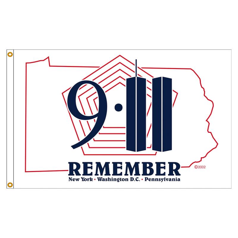 Remember 9/11 Nylon Flag