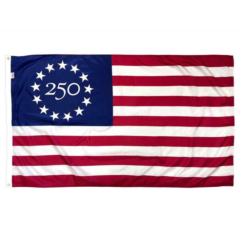 250 Commemorative Betsy Ross Flag — Printed Nylon