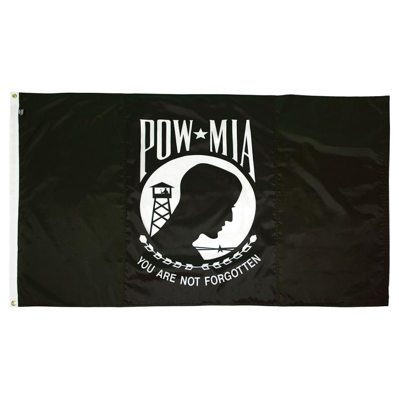 POW/MIA — Double Seal Nylon Flag — Outdoor