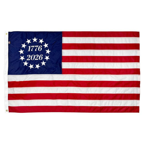 Commemorative Betsy Ross Flag — Embroidered & Sewn