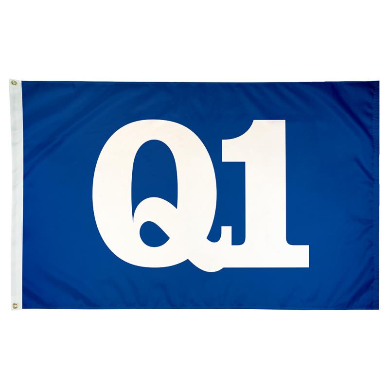 Q1 Certification Flag — Double Sided