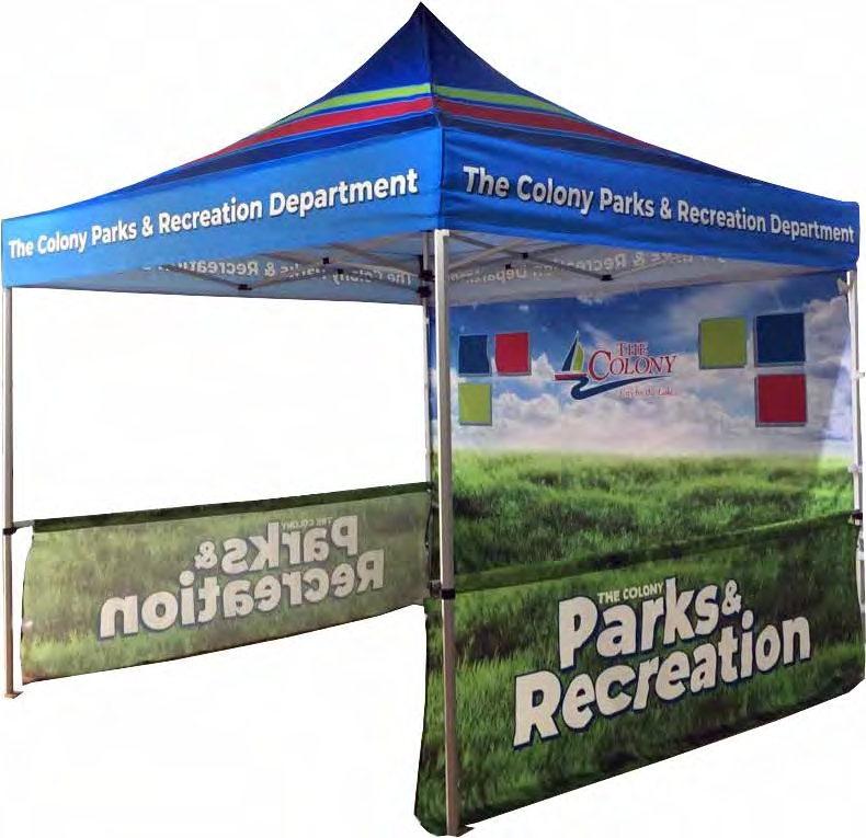 Custom Printed Canopy Tents — supplier catalog example