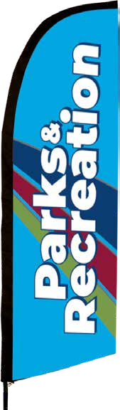 Custom Tent Wave Banner Kit — supplier catalog example