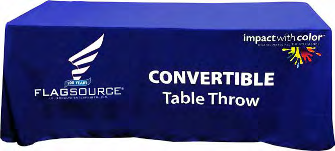 Convertible Printed Table Throw — supplier catalog example