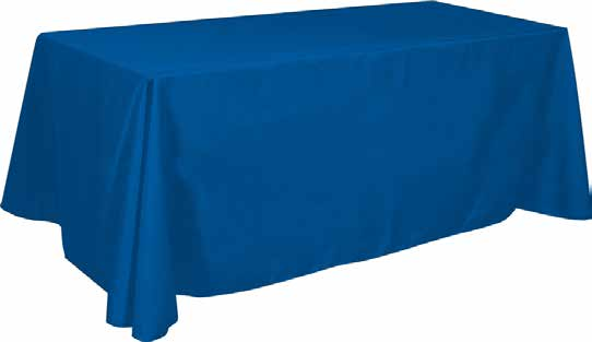 Solid Color Table Throws — supplier catalog example