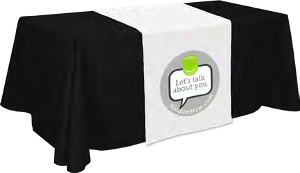 Custom Printed Table Runners — supplier catalog example